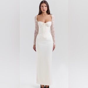 House of CB Perdi Satin Maxi Dress NWOT